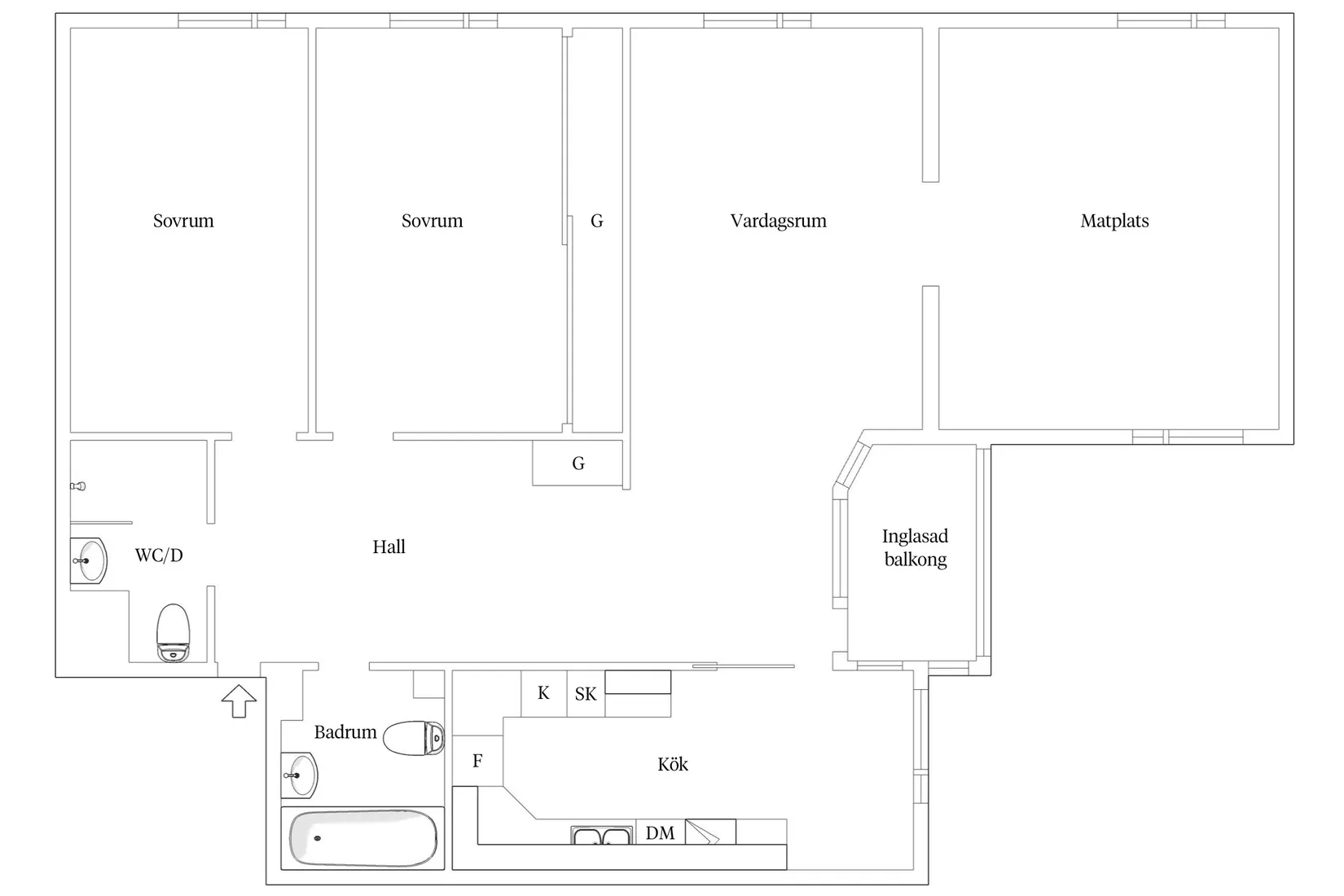 Bostadsrätt, Beritta Gurrisgatan 1A, Ribersborg, Malmö