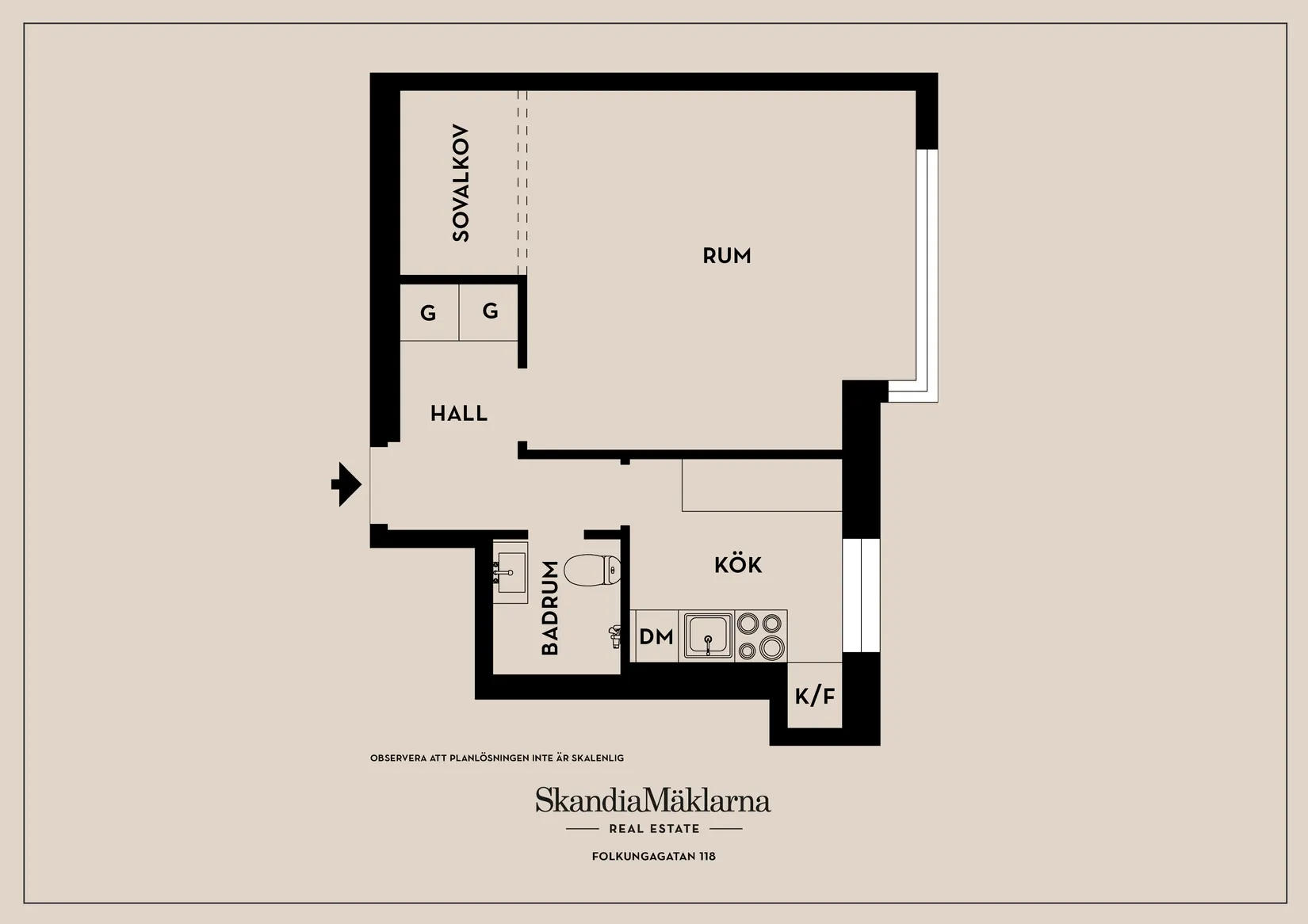 Bostadsrätt, Folkungagatan 118, Södermalm, Stockholm