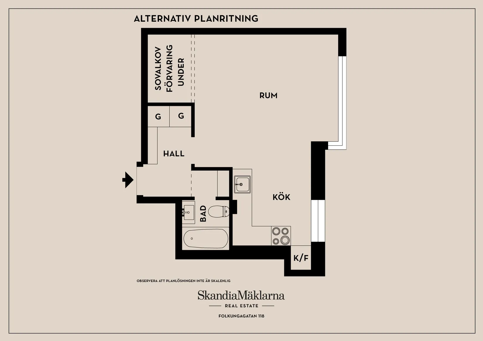 Bostadsrätt, Folkungagatan 118, Södermalm, Stockholm