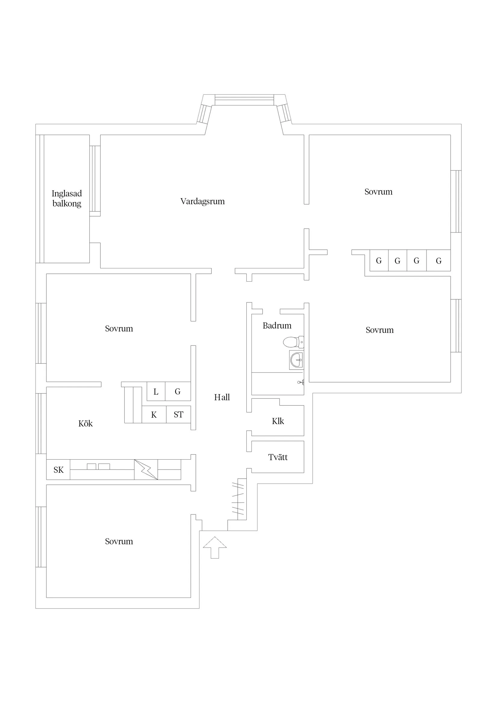 Bostadsrätt, Bergsgatan 21 A, Centralt, Sundsvall