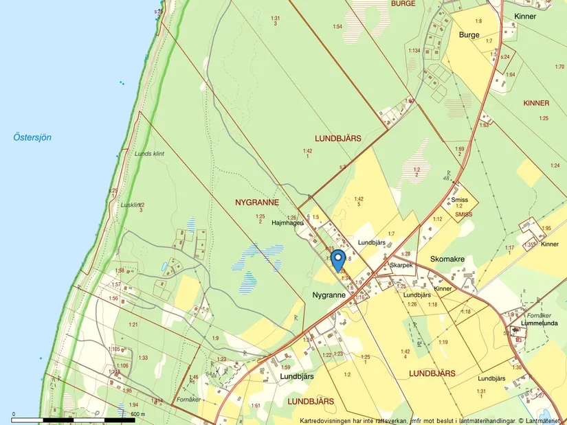 Tomt, Lummelunda Nygranne 185D, Lummelunda, Gotland