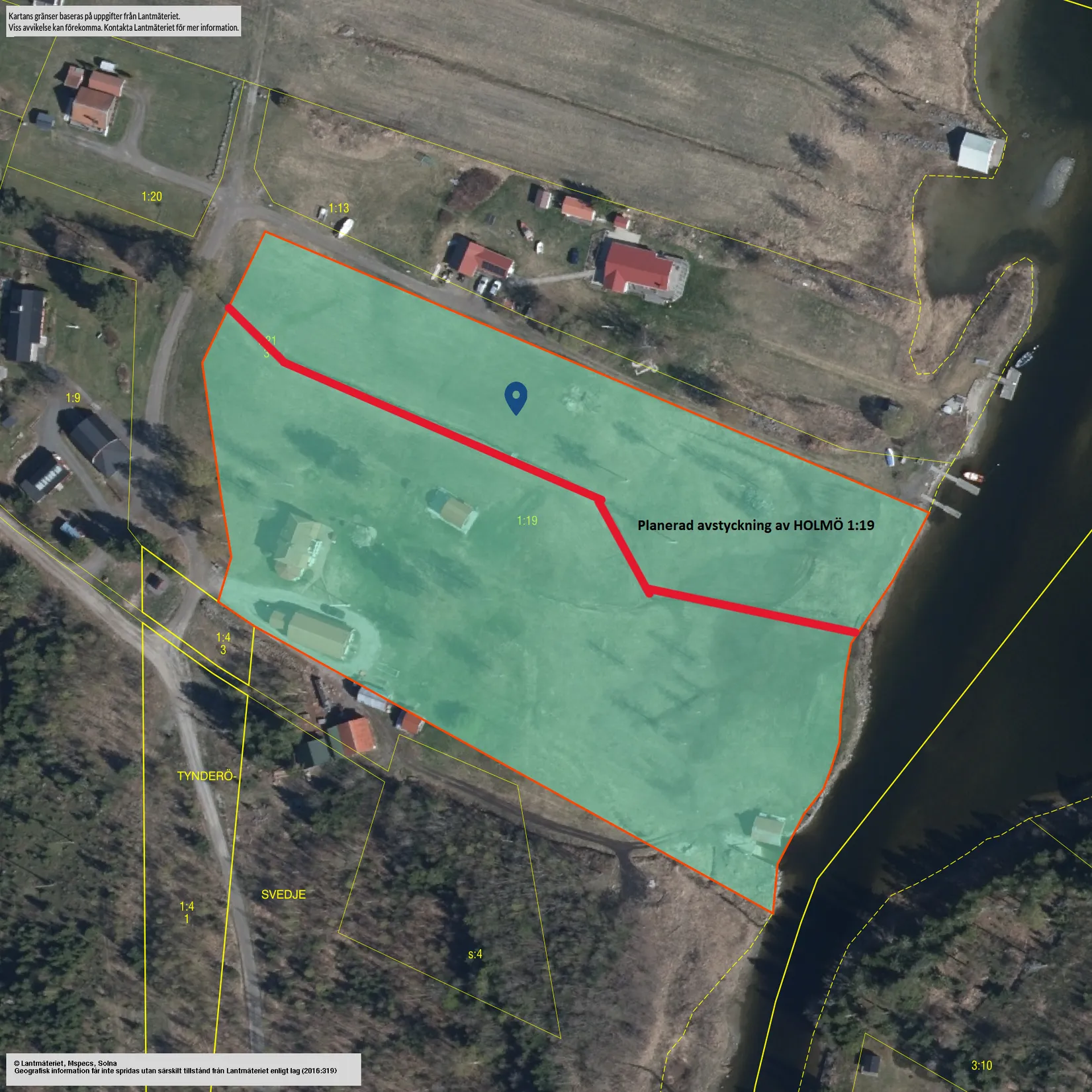 Tomt, Del av Holmö 274, Tynderö, Timrå