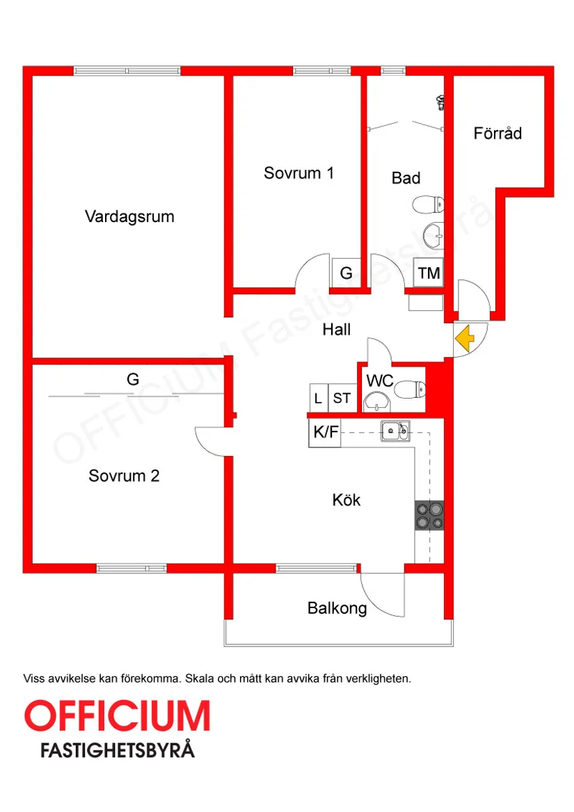 Bostadsrätt, Vickervägen 1, 1tr, Norsborg - Hallunda, Botkyrka