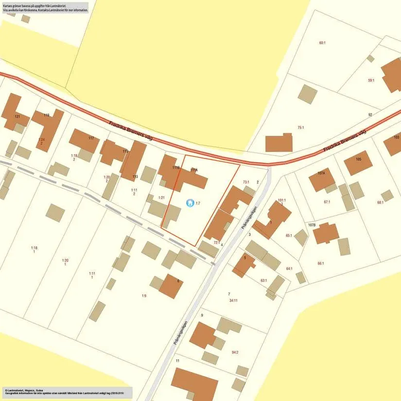 Villa, Fredrika Bremers väg 111A, Gärds Köpinge, Kristianstad