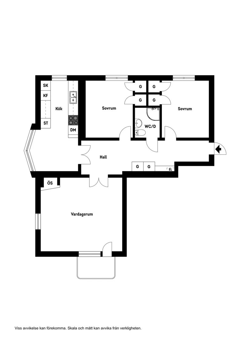 Bostadsrätt, Markgatan 11, Centralt, Sölvesborg
