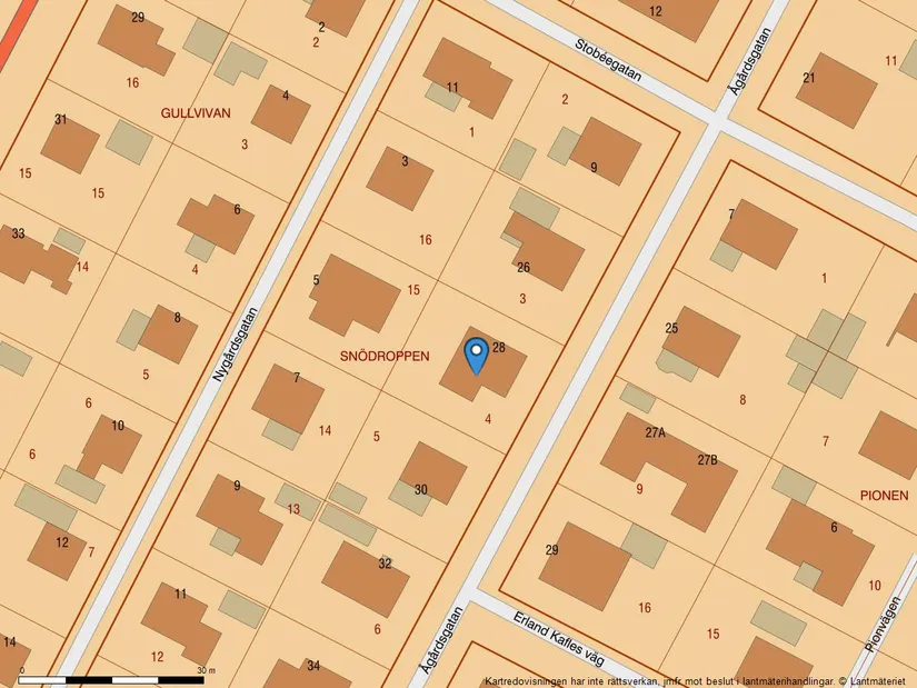 Villa, Ågårdsgatan 28, Nya Staden, Lidköping