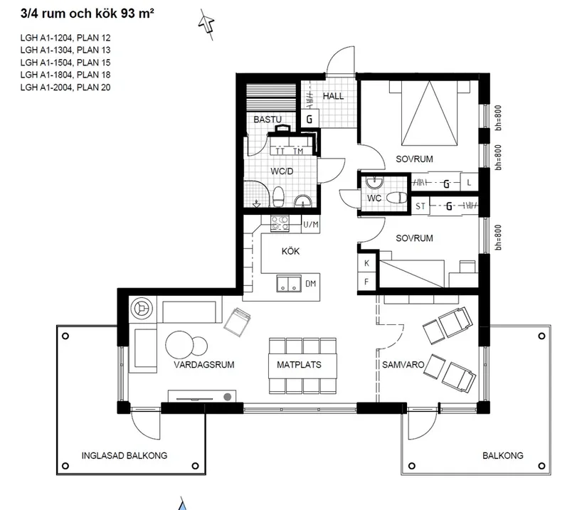 Bostadsrätt, Kvarnvägen 3A, Väst på stan, Umeå