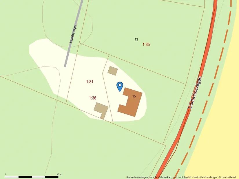 Villa, MOLNBYVÄGEN 15, Molnby, Vallentuna