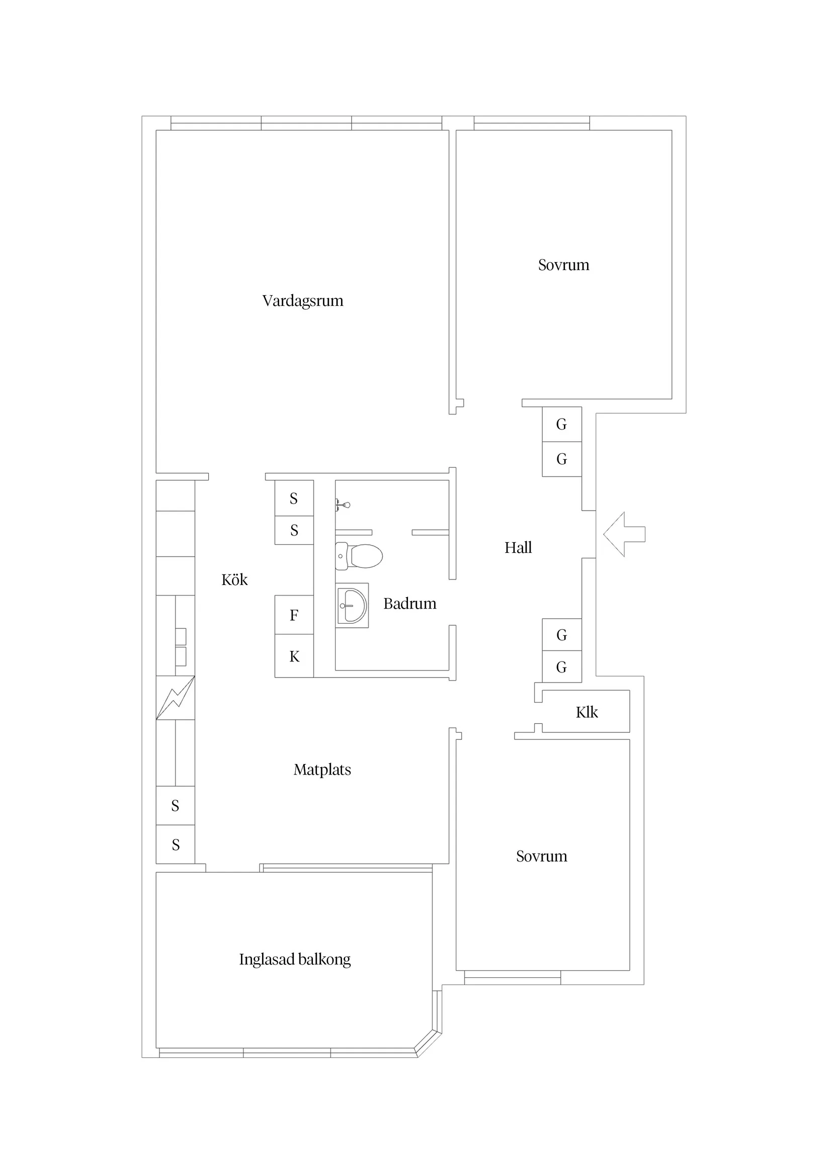 Bostadsrätt, Skönsbergsvägen 21D, Nedre Haga, Sundsvall