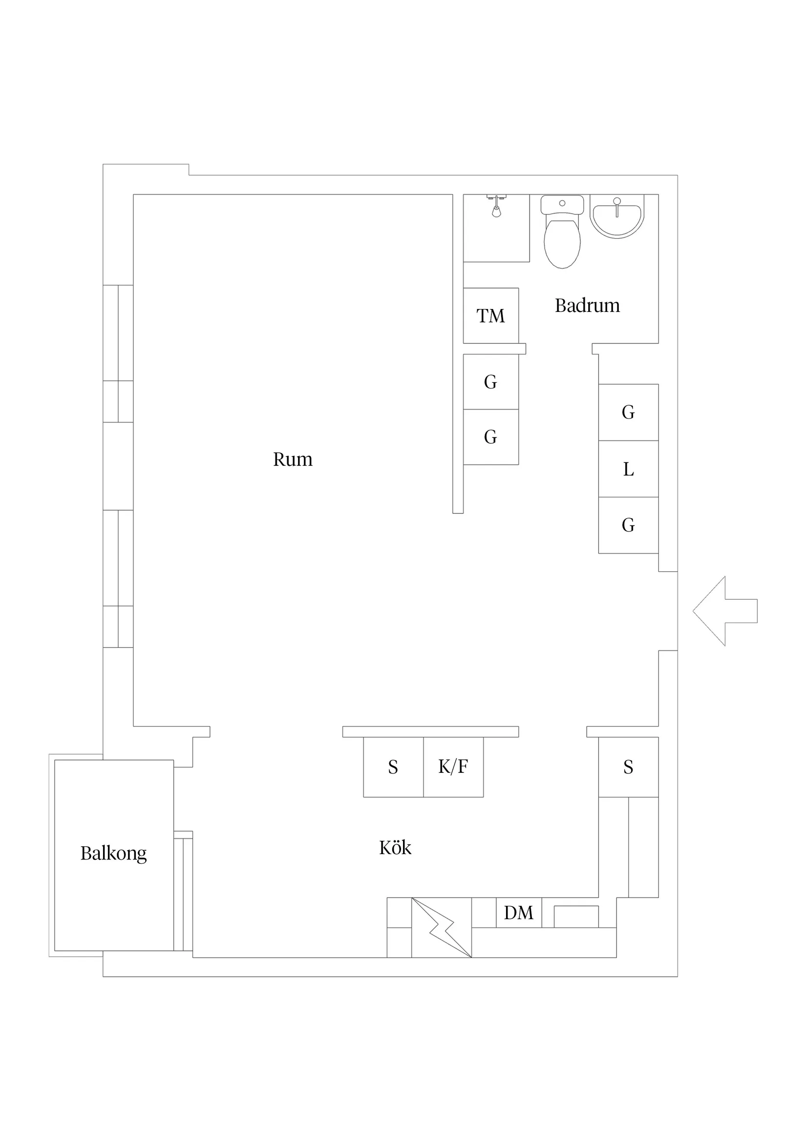 Bostadsrätt, Oxhagsvägen 4A, Oxhagen, Kalmar