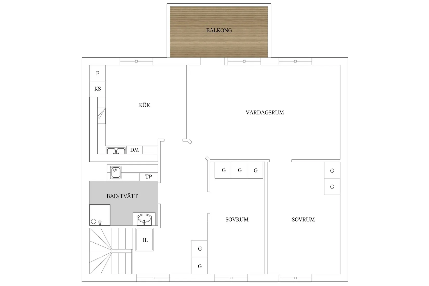Bostadsrätt, Sofiebergsvägen 25, Norr, Växjö