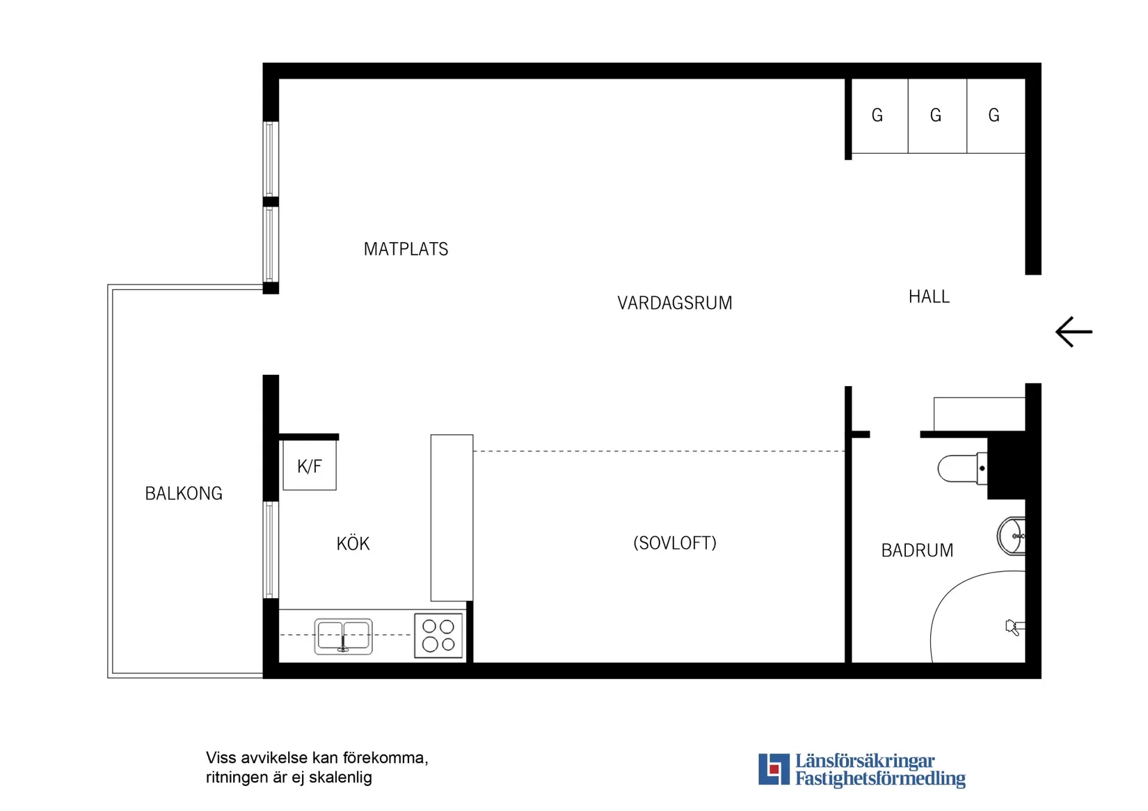 Bostadsrätt, Ekensbergsvägen 118 Accepterat pris, Gröndal, Stockholm