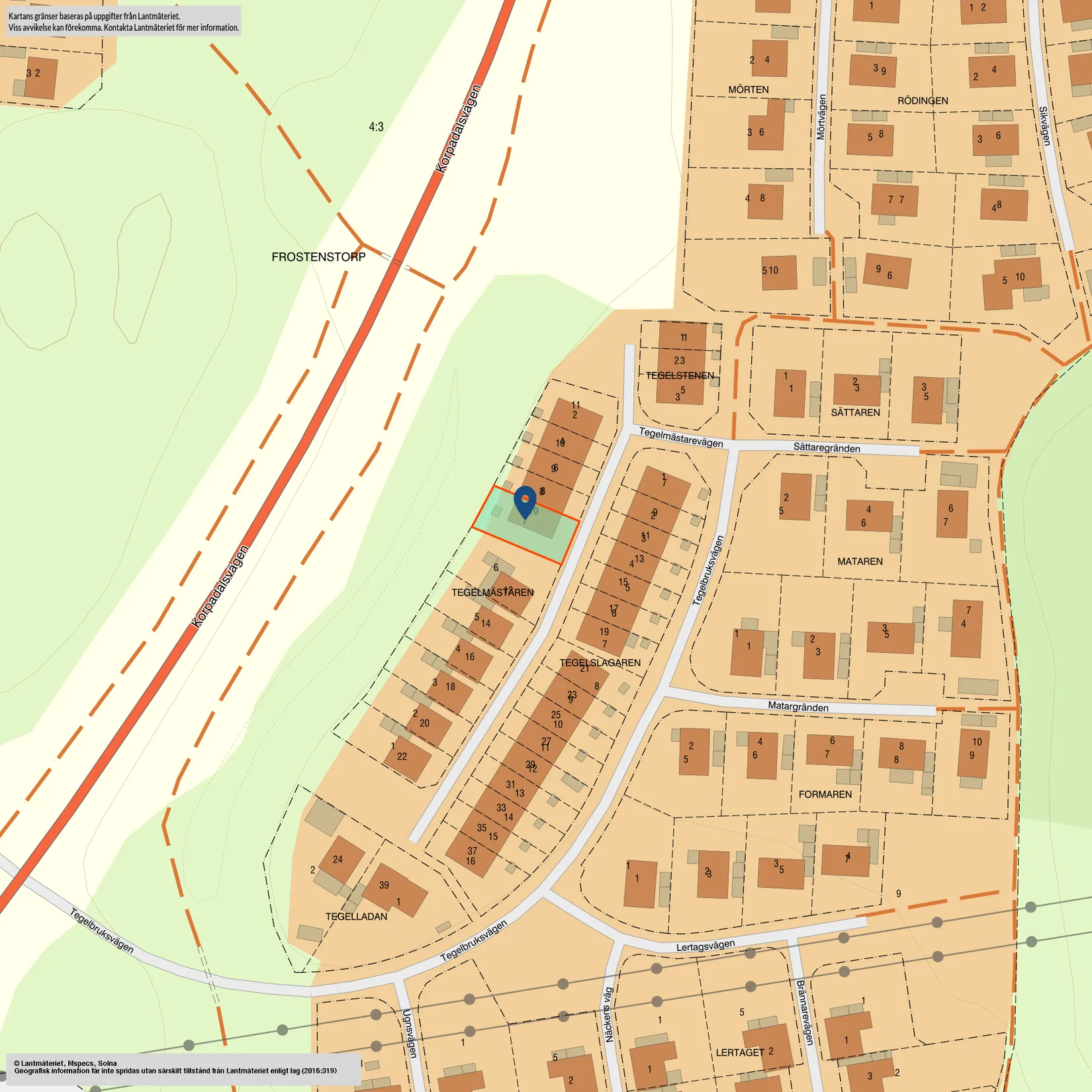 Villa, Tegelmästarevägen 10, Korpadalen, Karlshamn