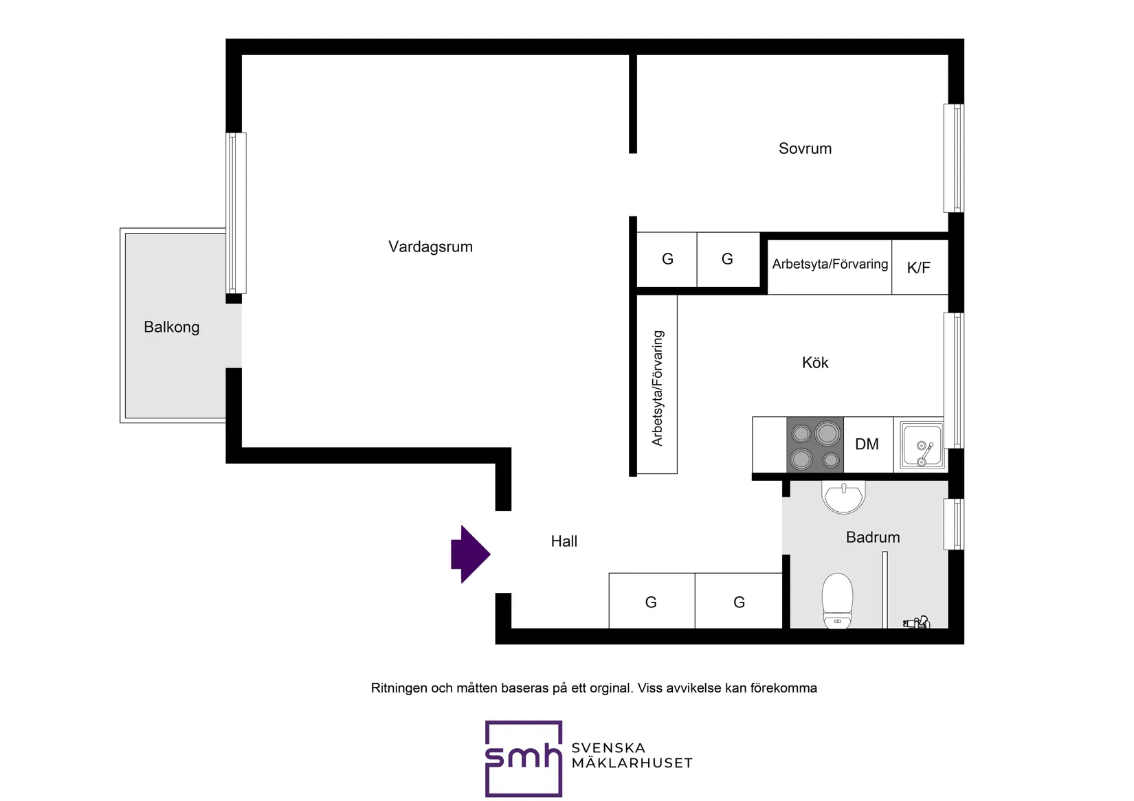 Bostadsrätt, Kebnekaisevägen 13, Bromma / Traneberg, Stockholm