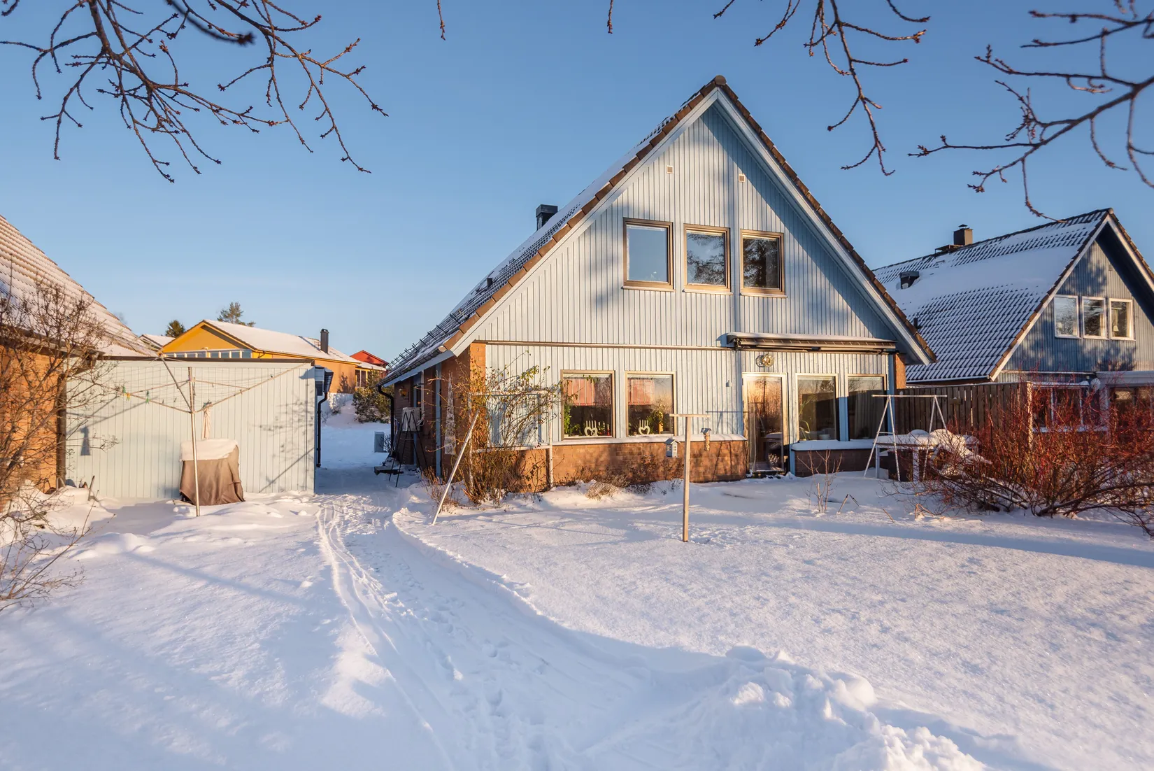 Villa, Radhus, Kungsörnsvägen 27, Övre Bosvedjan, Sundsvall