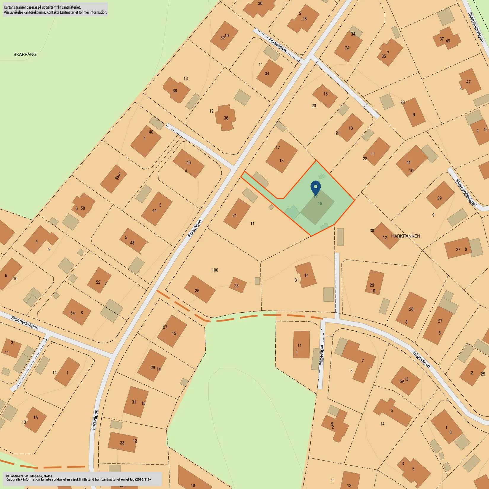 Villa, Forsvägen 19, Skarpäng, Täby