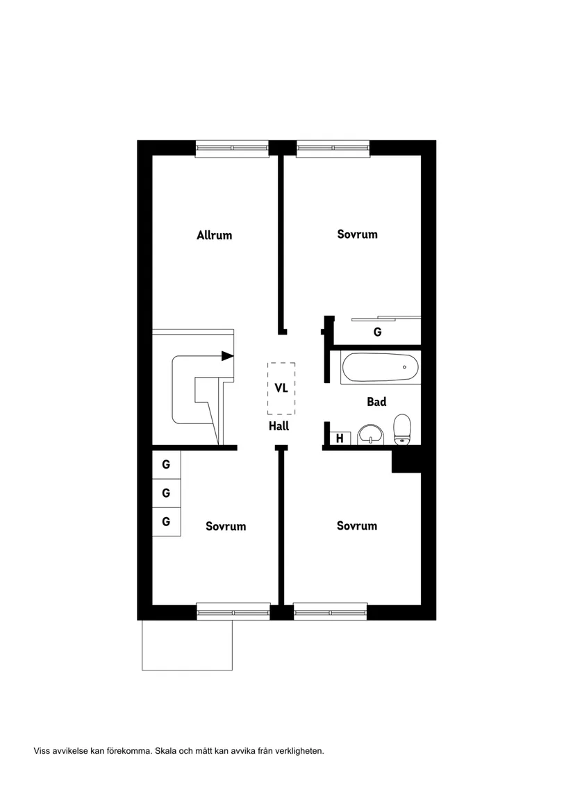 Bostadsrätt, Lugnets väg 42, Östra Lugnet, Växjö