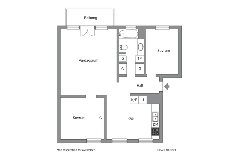 Bostadsrätt, Bergslagsvägen 29, Vån 3/3, Stockholm