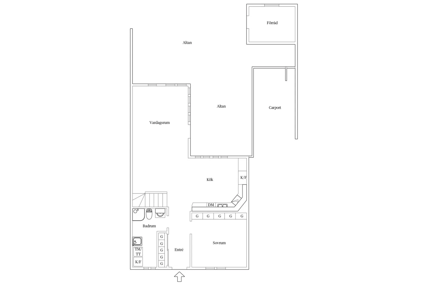Bostadsrätt, Radhus, Södra Långgatan 43, Odal, Kristianstad