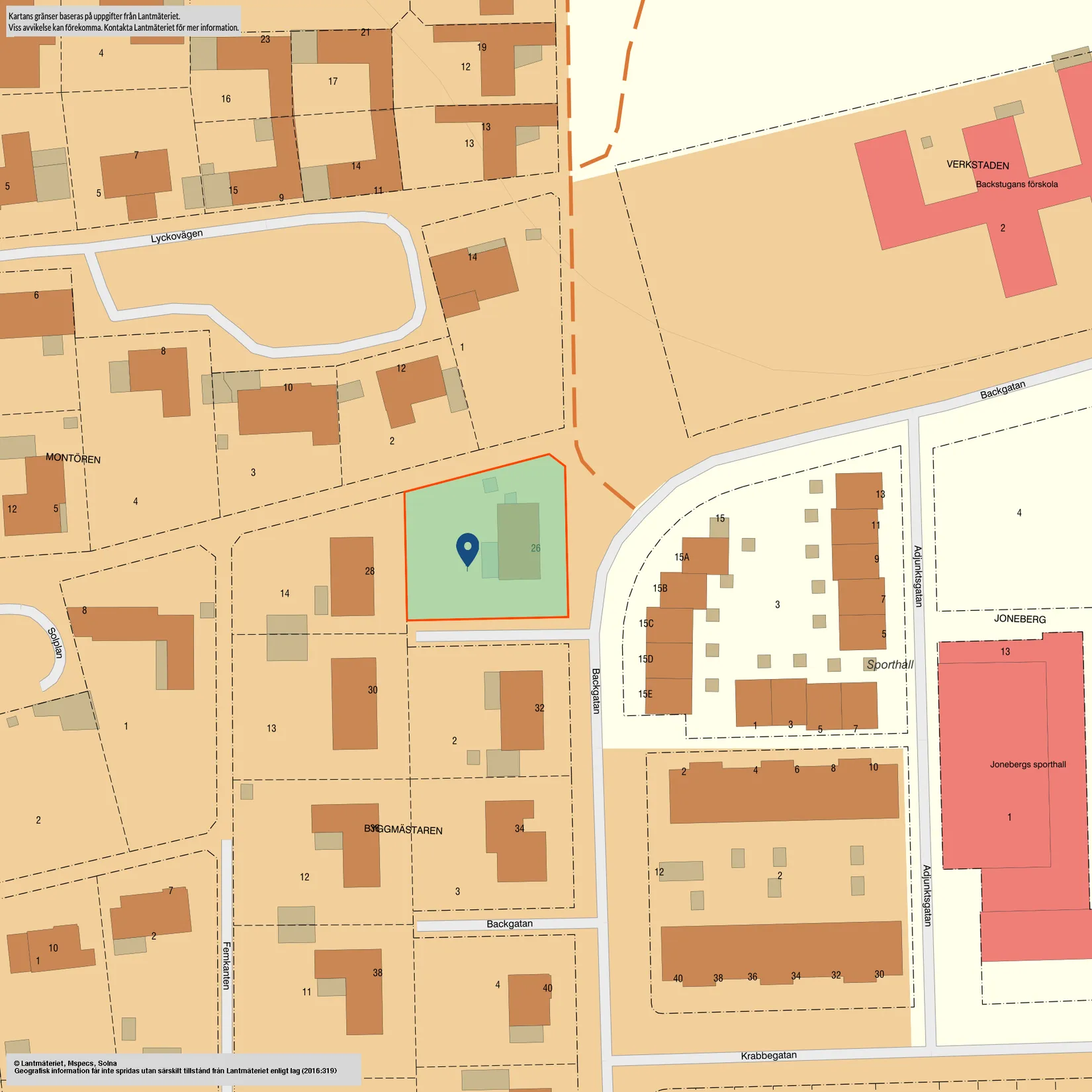 Villa, Backgatan 26, Simrishamn