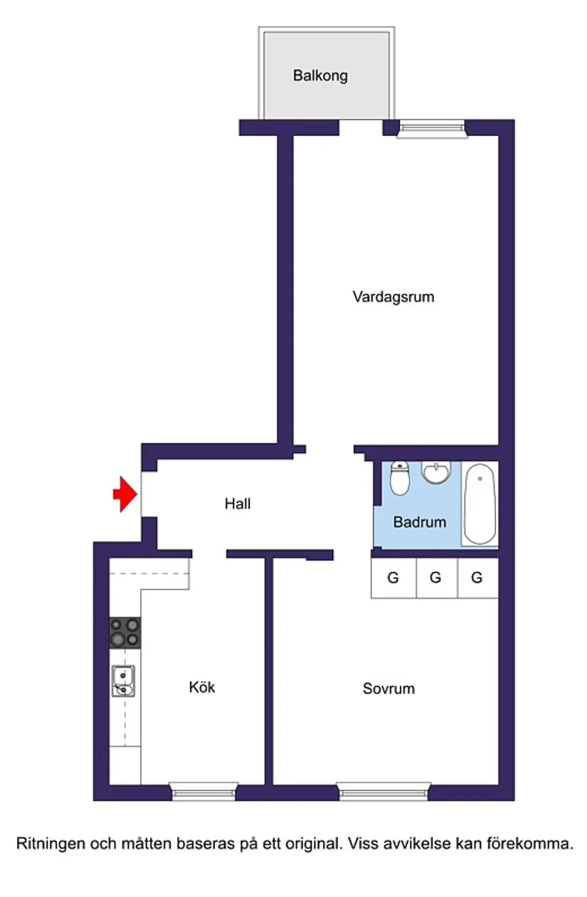 Bostadsrätt, Centralvägen 4, Centrum, Vallentuna