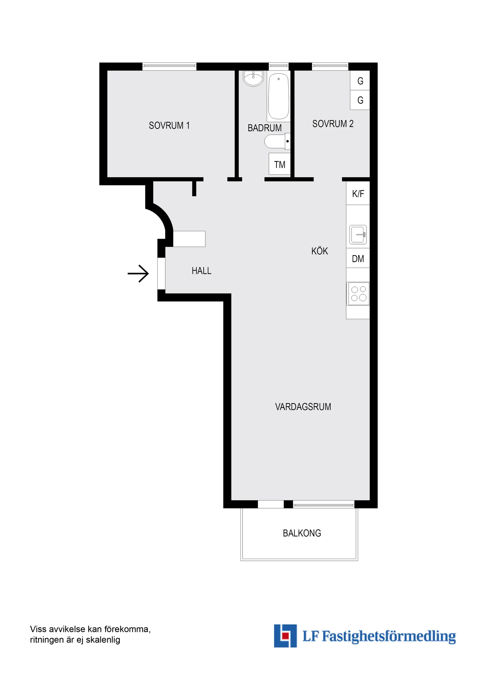 Bostadsrätt, Harpsundsvägen 107, Högdalen, Stockholm