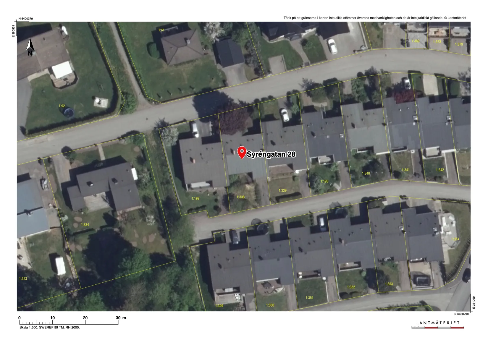 Villa, Radhus, Syréngatan 28, Brämhult, Borås