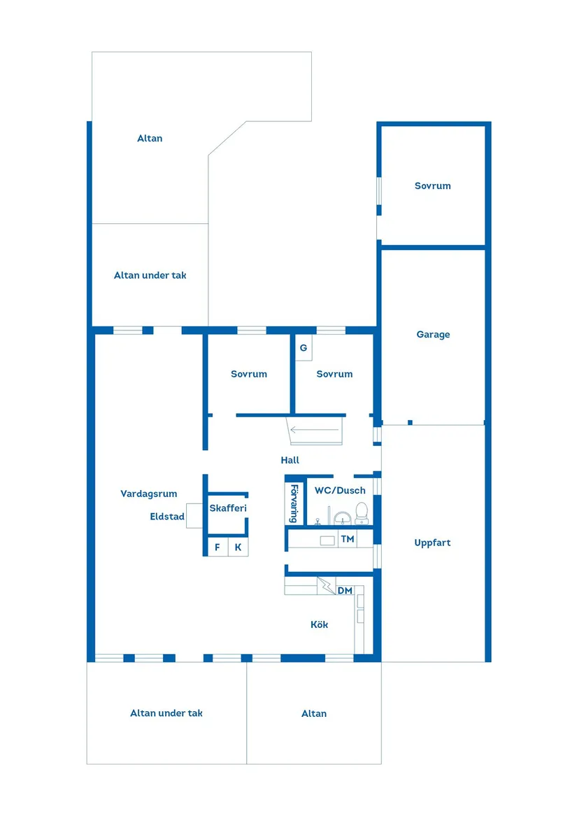 Villa, Gaddaborgsvägen 38, Valbo, Gävle