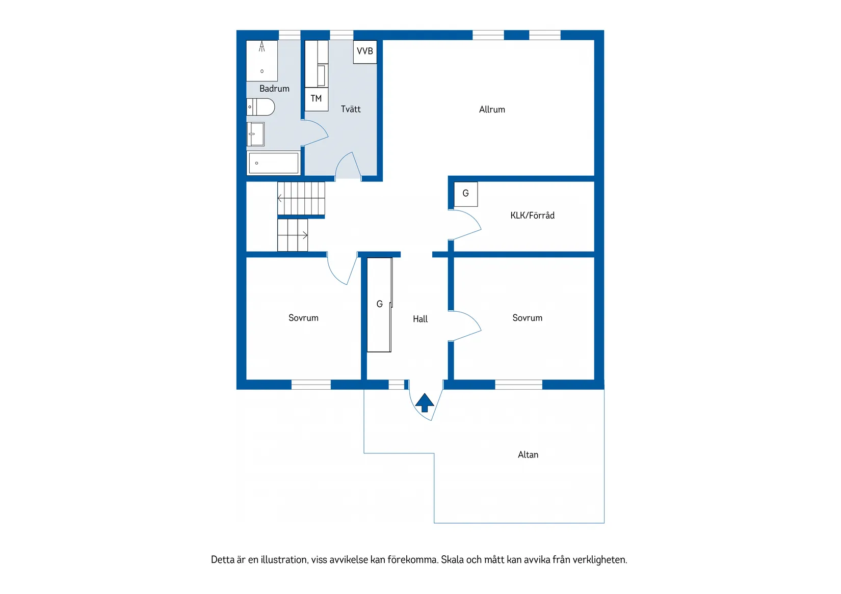 Villa, Radhus, Galoppvägen 23, Bergsåker, Sundsvall
