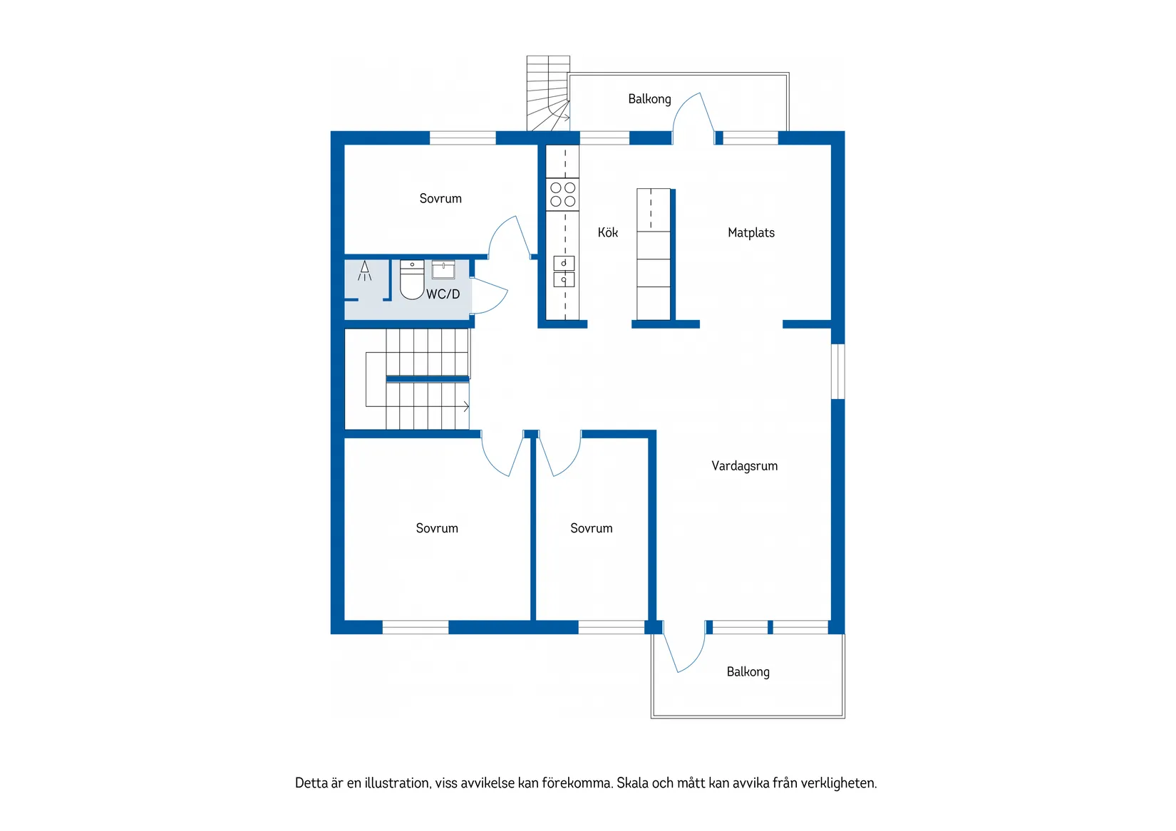 Villa, Radhus, Galoppvägen 23, Bergsåker, Sundsvall