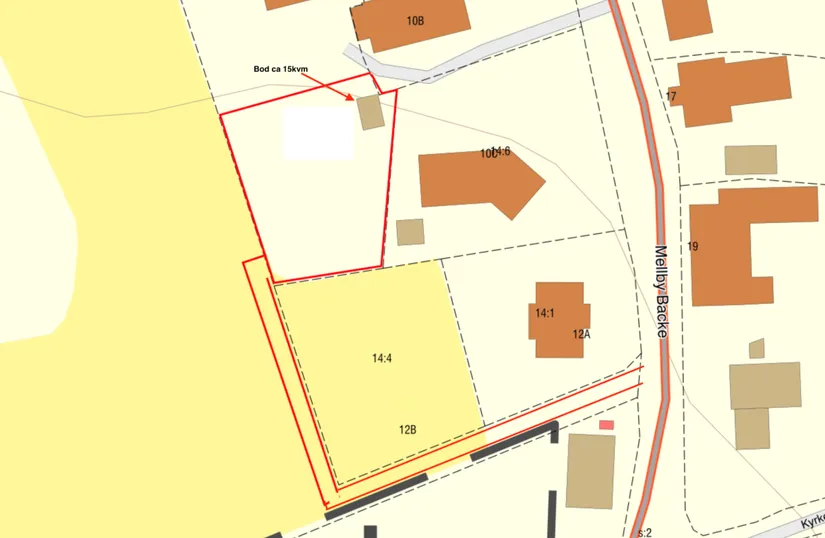 Tomt, Del av Mellby backe 10a, Mellby, Simrishamn