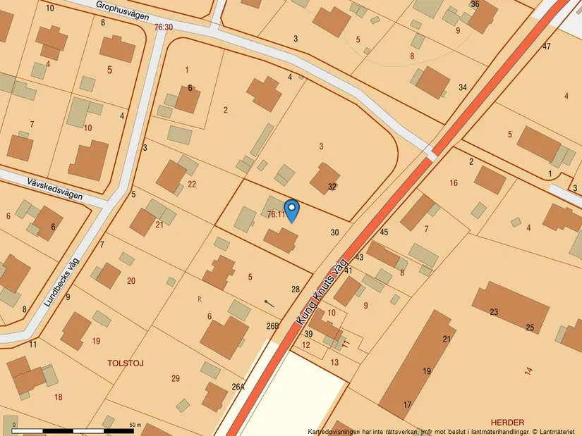 Villa, Kung Knuts väg 30, Vä, Kristianstad