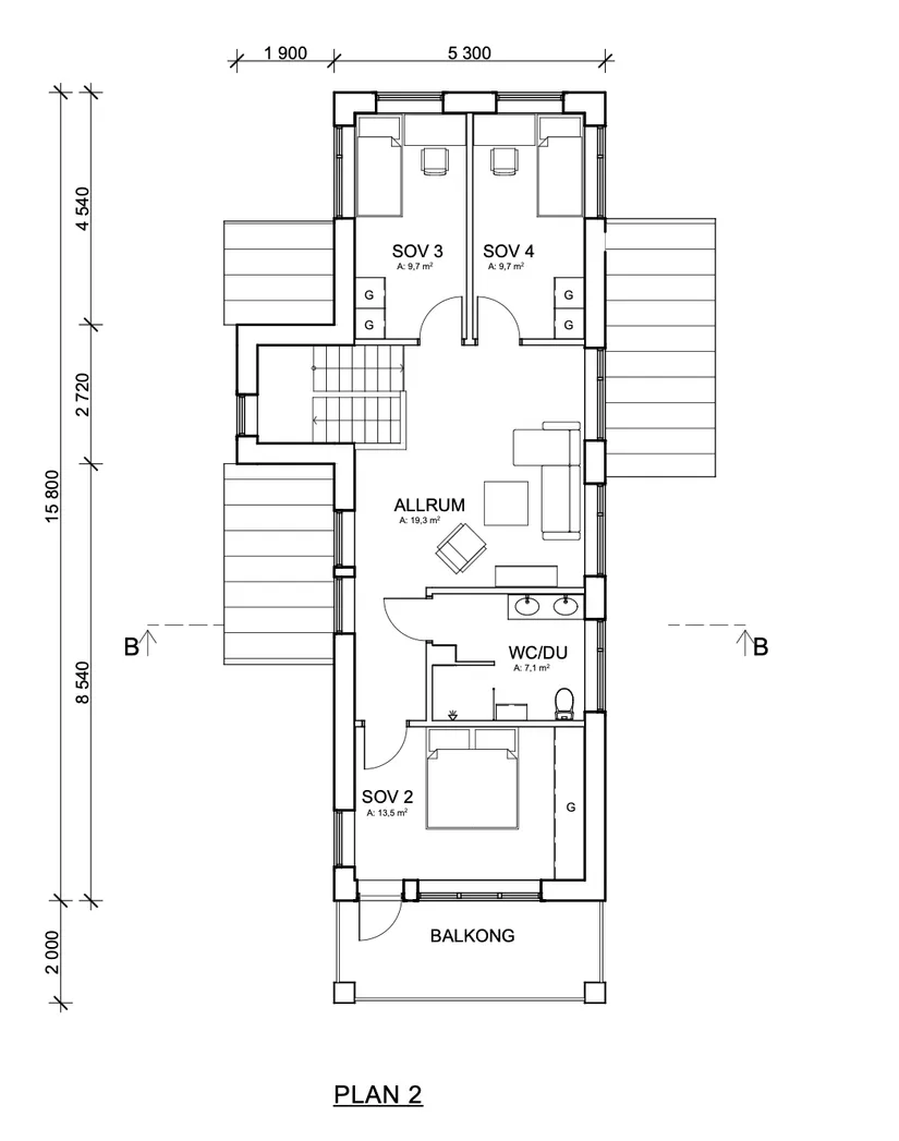 Villa, Åskottvägen 2B, Ås, Krokom