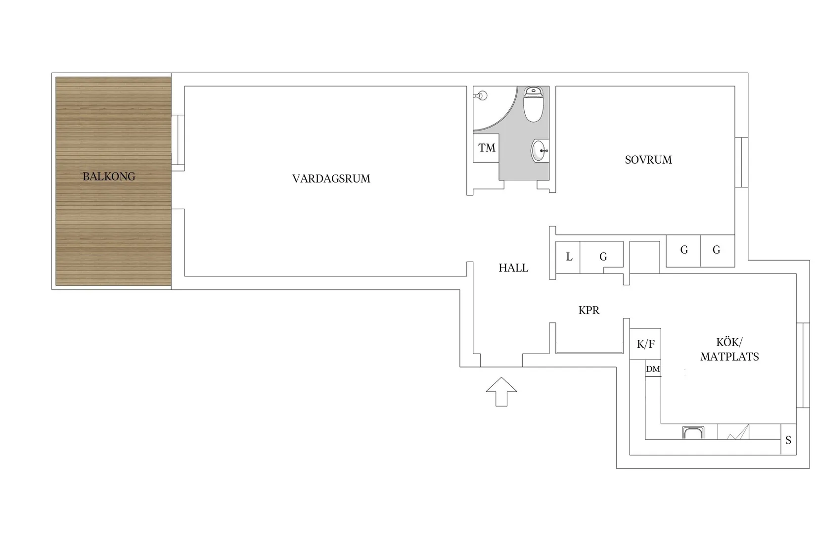 Bostadsrätt, Gustavsbergsvägen 1A, Gamla Norr, Växjö