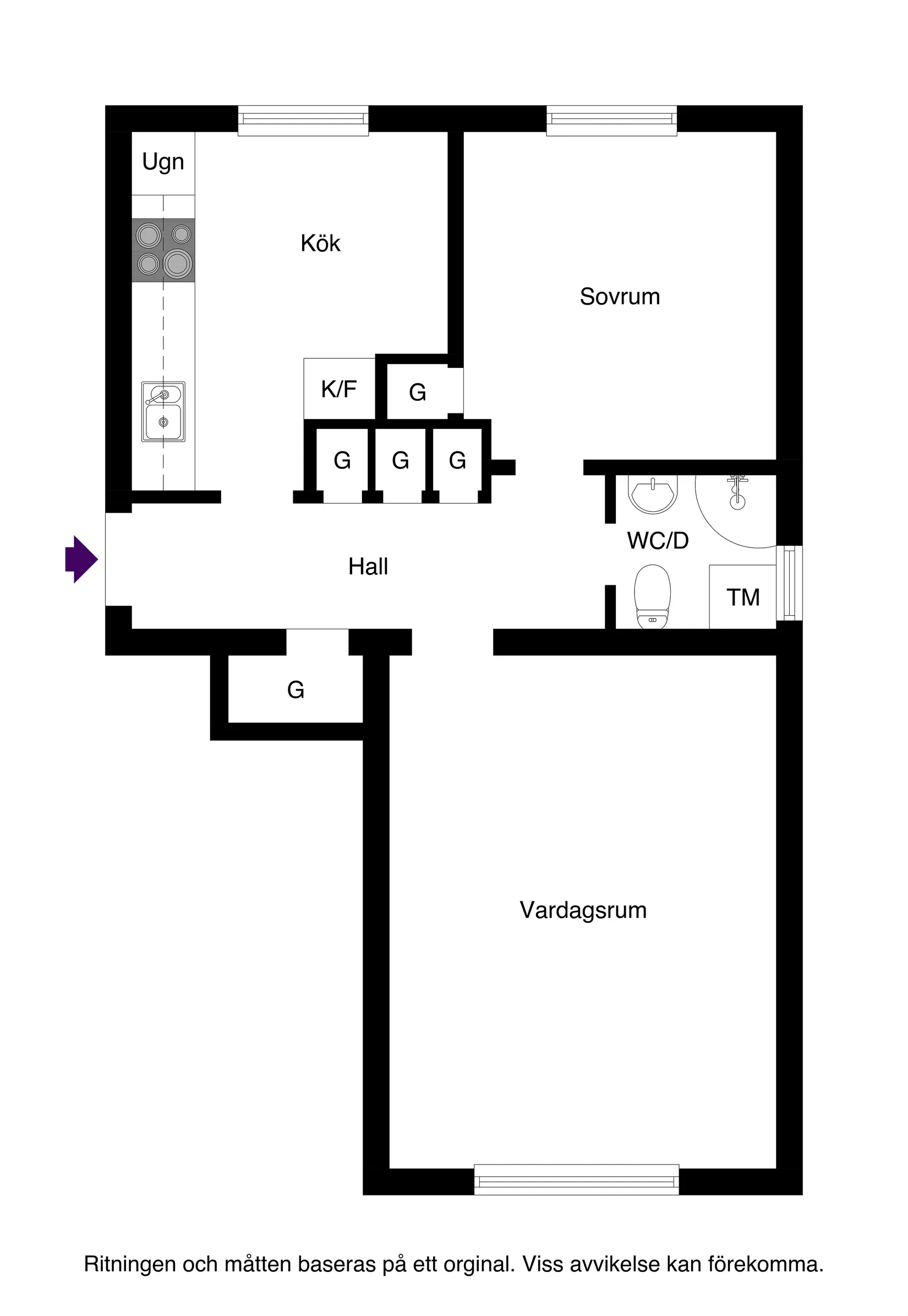 Bostadsrätt, Norrtäljegatan 36, Fålhagen, Uppsala