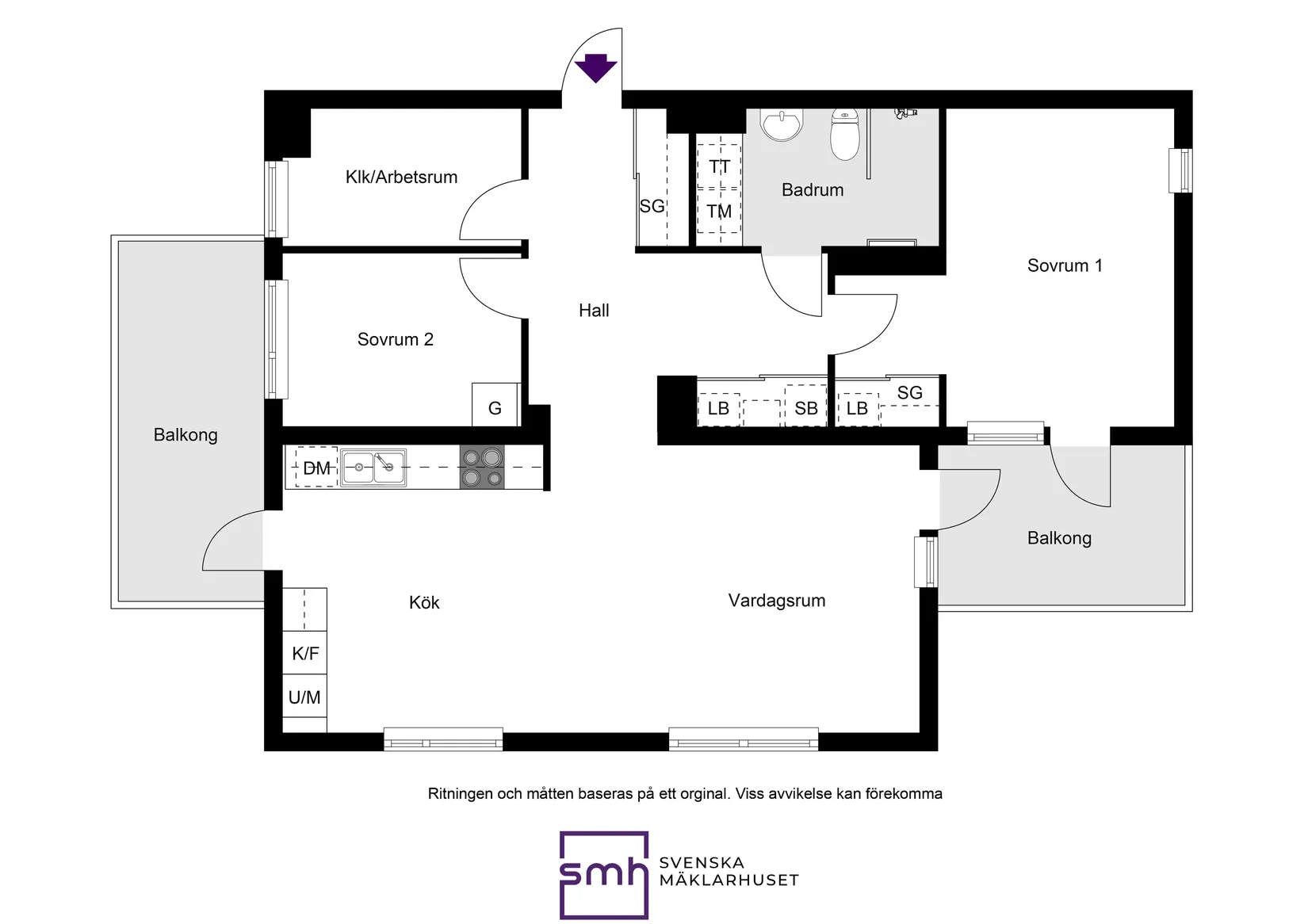 Bostadsrätt, Tappvägen 31F, 4 tr., Bromma / Annedal, Stockholm