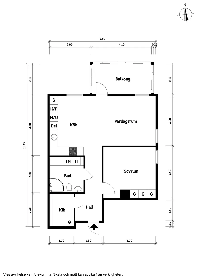 Bostadsrätt, Wilhelm Thams Väg 7, Floda, Lerum