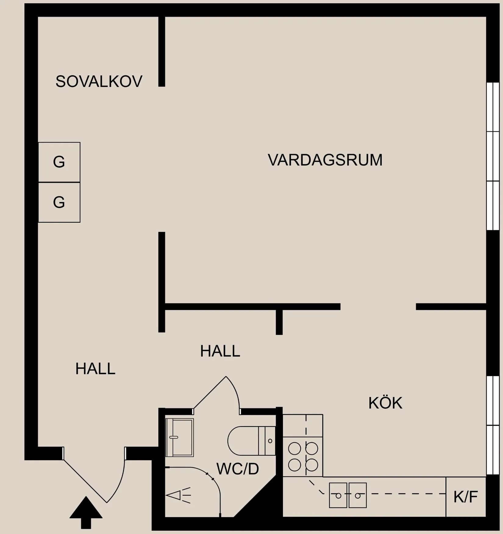 Bostadsrätt, Jacob Ekbohmsgatan 14, Centralt, Söder, Norrköping