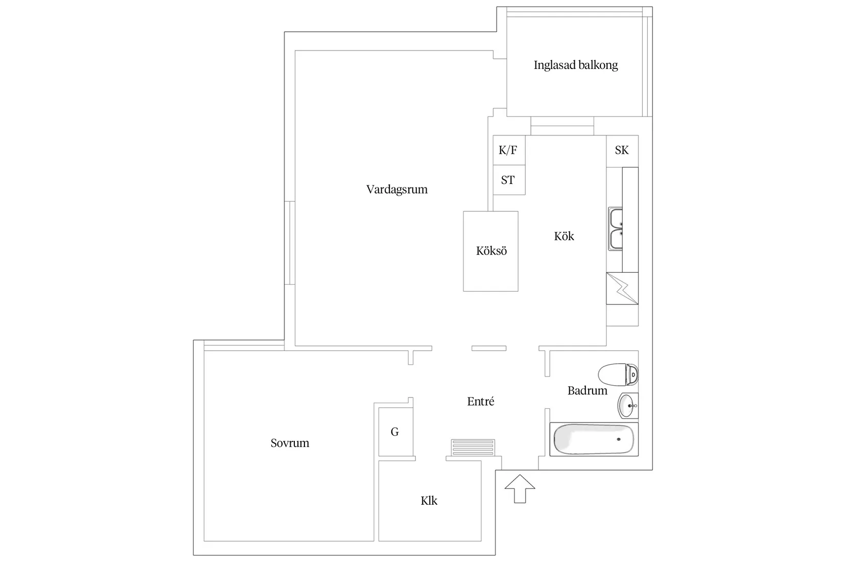 Bostadsrätt, Guldbrandsgatan 8, Trandared, Borås