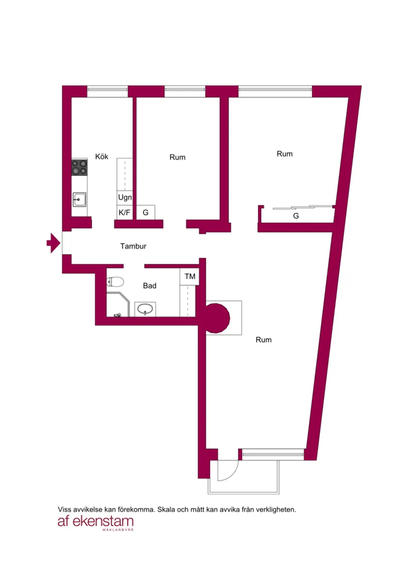 Bostadsrätt, Drottninggatan 105A, Norr, Helsingborg