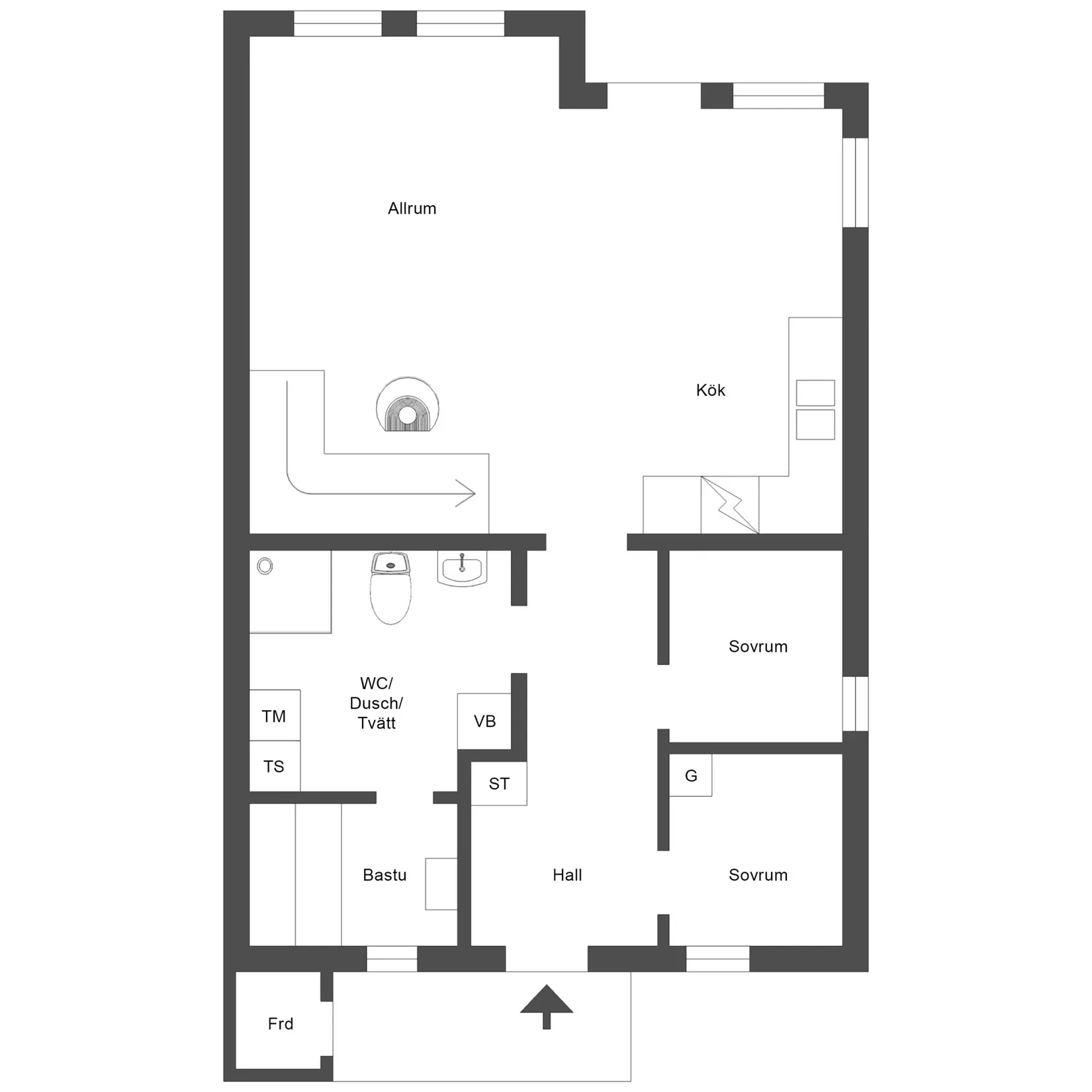 Villa, Granvägen 8B, Storhogna Utsikten, Berg
