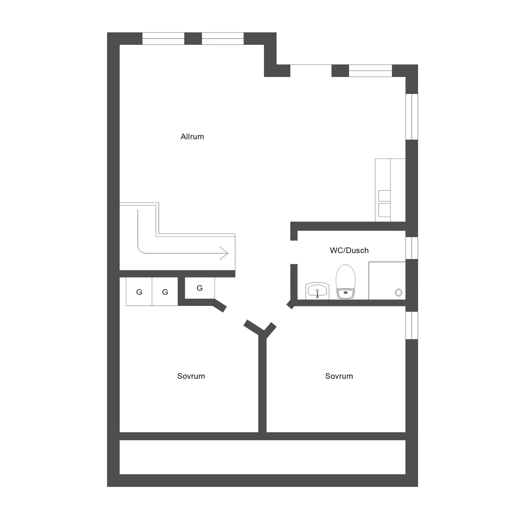 Villa, Granvägen 8B, Storhogna Utsikten, Berg