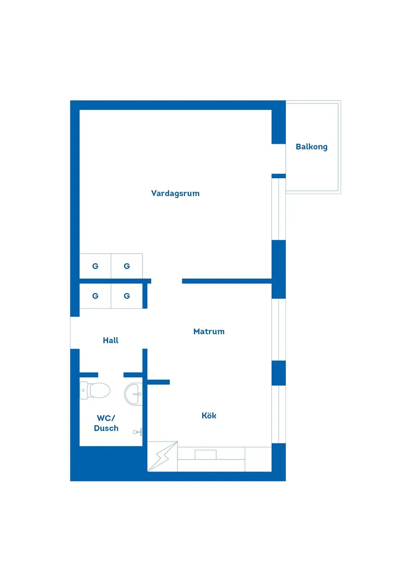 Bostadsrätt, Fleminggatan 20B, Södertull, Gävle