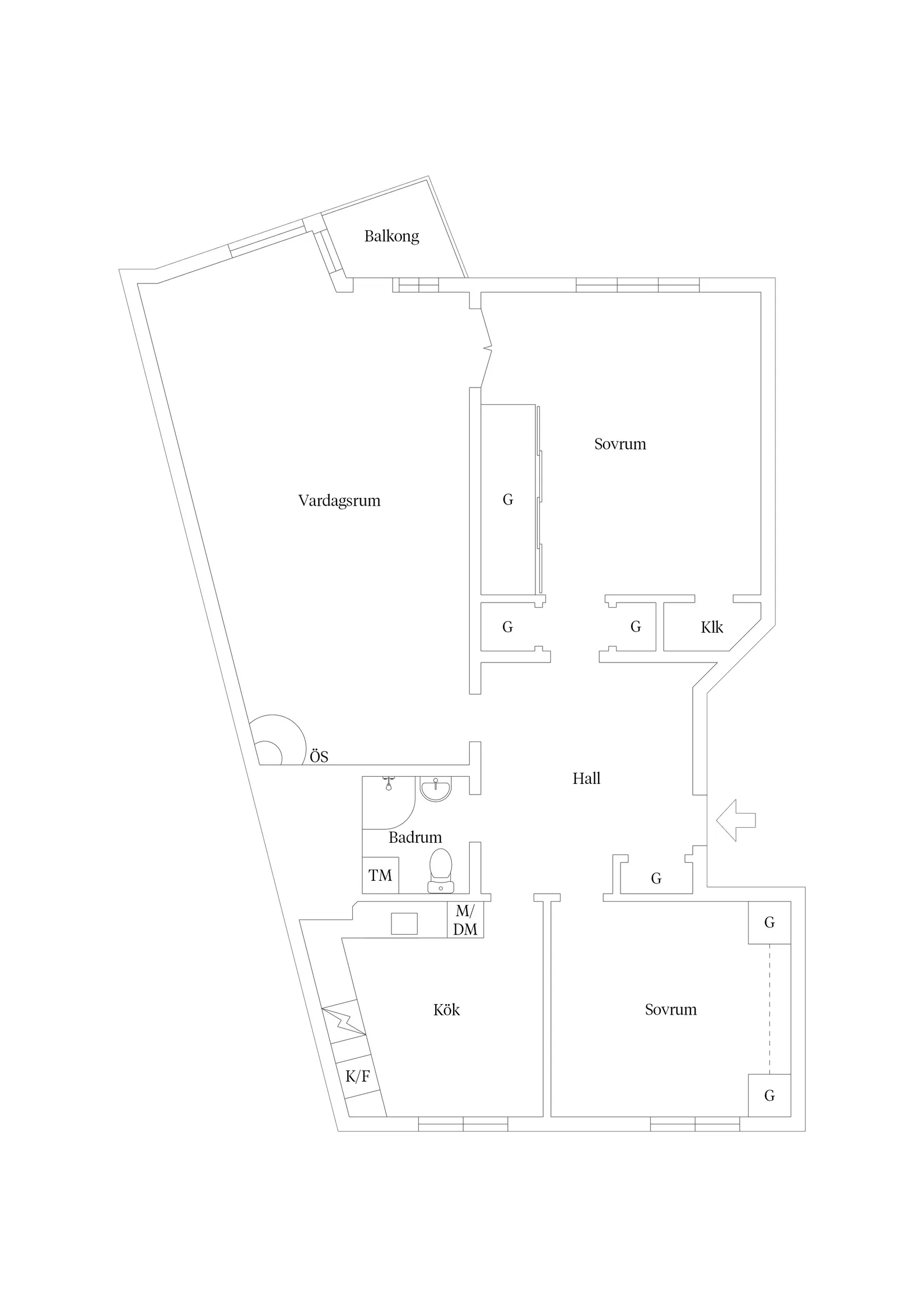Bostadsrätt, Svartbäcksgatan 33 A, Centrum Uppsala, Uppsala