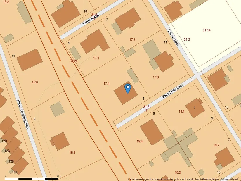 Villa, Elias Friesgatan 4, Luthagen, Uppsala