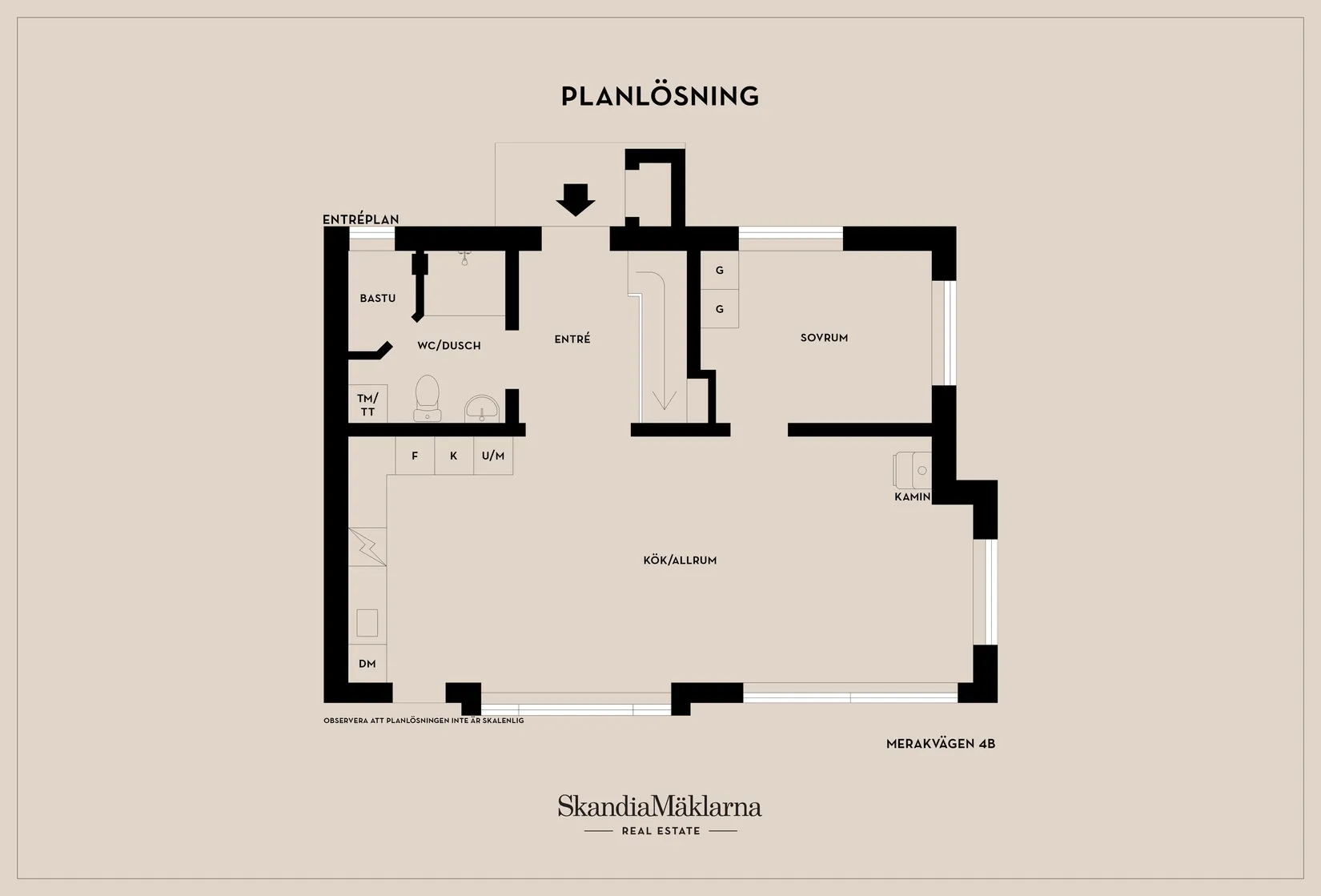 Radhus, Merakvägen 4B, Storhogna, Berg