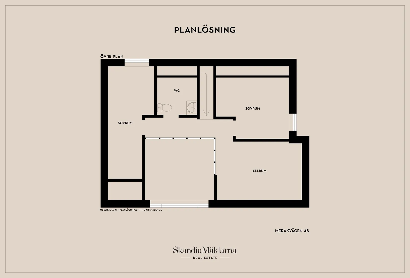 Radhus, Merakvägen 4B, Storhogna, Berg
