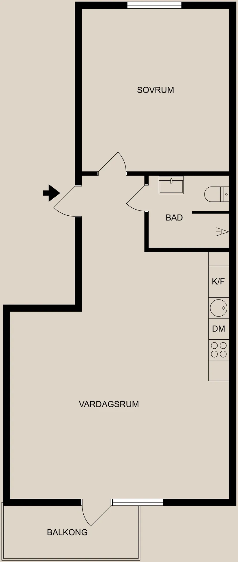 Bostadsrätt, Trozelligatan 30, Centralt, Söder, Norrköping