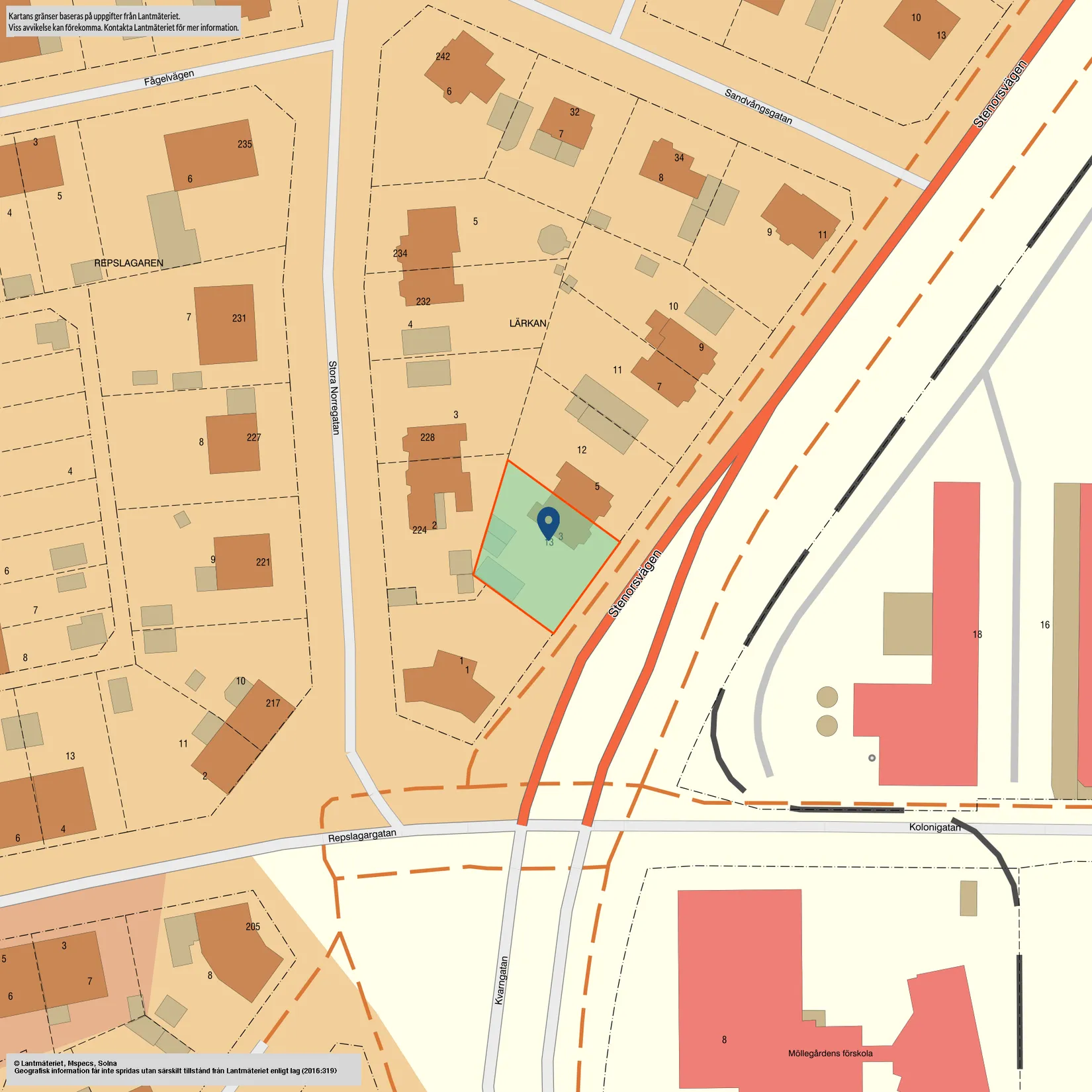 Radhus, Stenorsvägen 3, Egna Hem, Landskrona