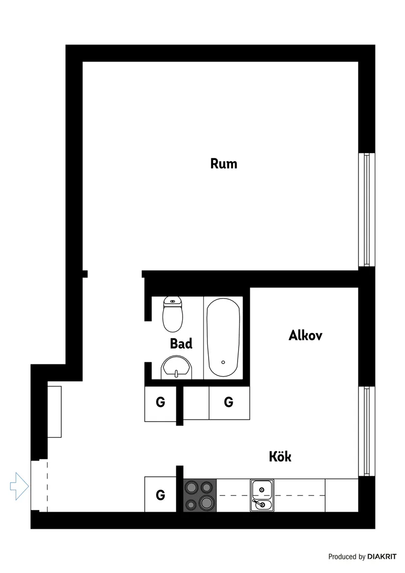 Bostadsrätt, Sliparvägen 3C, Högbrunn, Nyköping